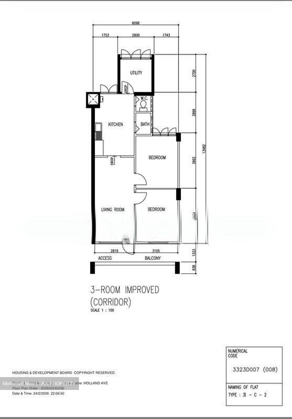 Blk 2 Holland Avenue (Queenstown), HDB 3 Rooms #529264821